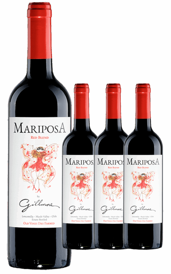 Mariposa, mezcla de tintos, Pack x 4 botellas